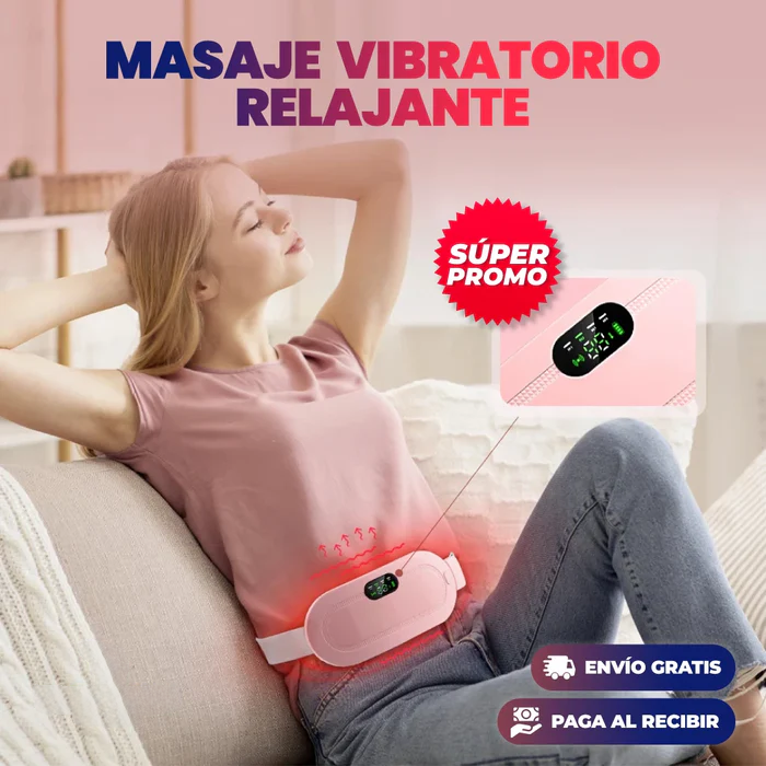 CINTURON MASAJEADOR TÉRMICO PARA CÓLICOS