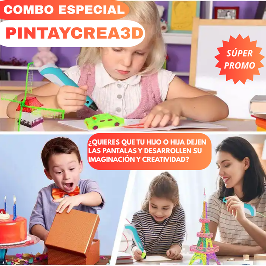 PACK ESPECIAL PINTAYCREA 3D