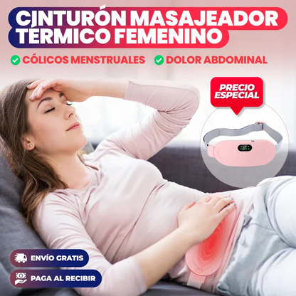 CINTURON MASAJEADOR TÉRMICO PARA CÓLICOS
